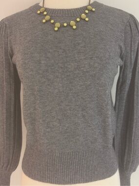 LOFT Crewneck Puff Sleeve Sweater NWT